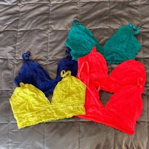 Bundle of 5 Bralettes